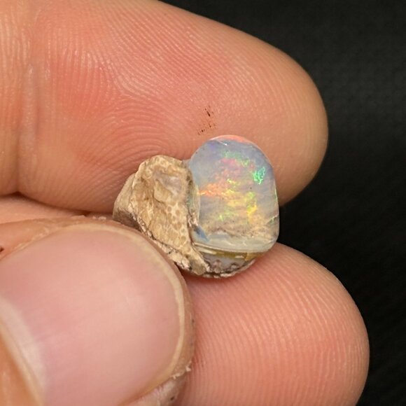 Polished Rolling Colored Lighthouse Ethiopian Jelly Opal Collectible Specimen - Picture 3 of 10